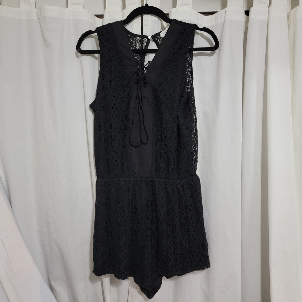 Stunning Black Lace Romper Size Medium